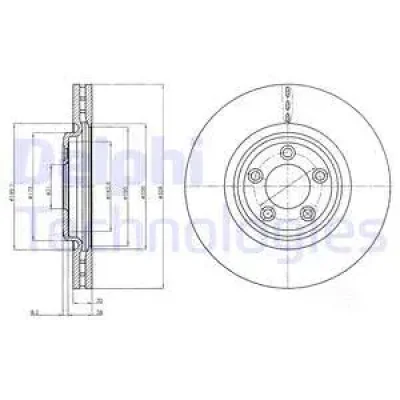 BG4203C DELPHI Тормозной диск