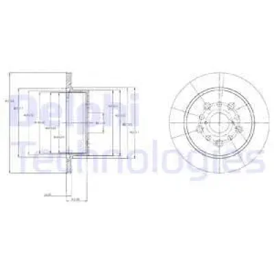 BG4216 DELPHI Тормозной диск