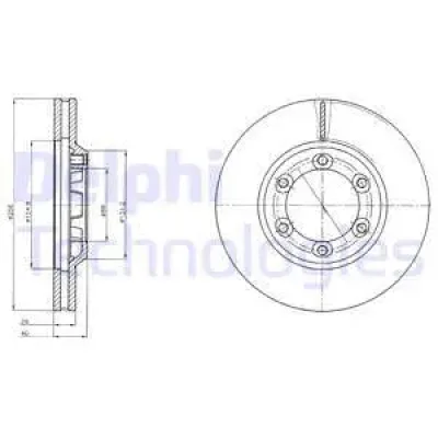 BG4252 DELPHI Тормозной диск