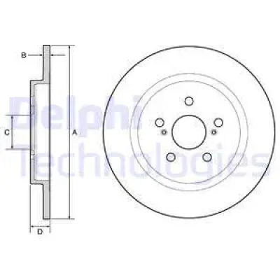 BG4650C DELPHI Тормозной диск