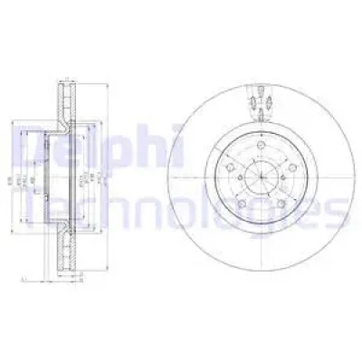 Тормозной диск DELPHI BG9055