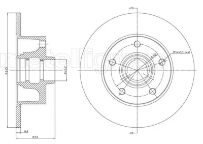 23-0394 METELLI Тормозной диск