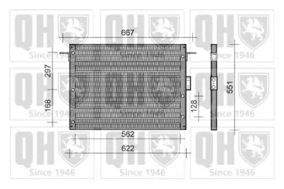 QCN162 QUINTON HAZELL Радиатор кондиционера