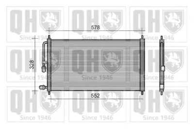 QCN174 QUINTON HAZELL Радиатор кондиционера