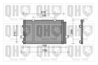 QCN204 QUINTON HAZELL Радиатор кондиционера