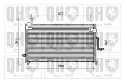 QCN237 QUINTON HAZELL Радиатор кондиционера