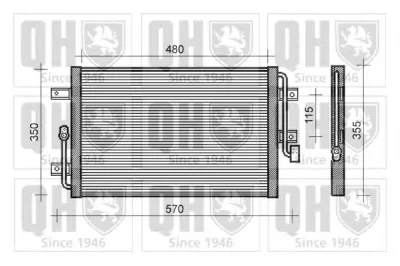 QCN264 QUINTON HAZELL Радиатор кондиционера