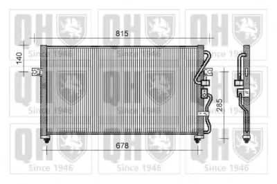 QCN285 QUINTON HAZELL Радиатор кондиционера