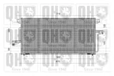QCN301 QUINTON HAZELL Радиатор кондиционера