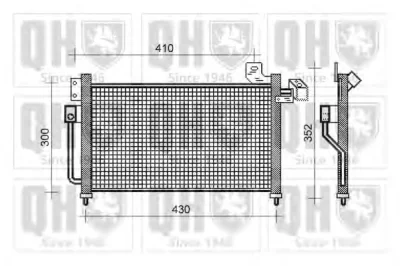 QCN308 QUINTON HAZELL Радиатор кондиционера