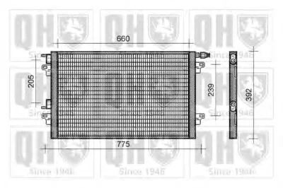 QCN330 QUINTON HAZELL Радиатор кондиционера