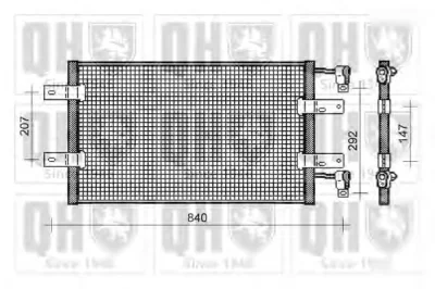 QCN335 QUINTON HAZELL Радиатор кондиционера