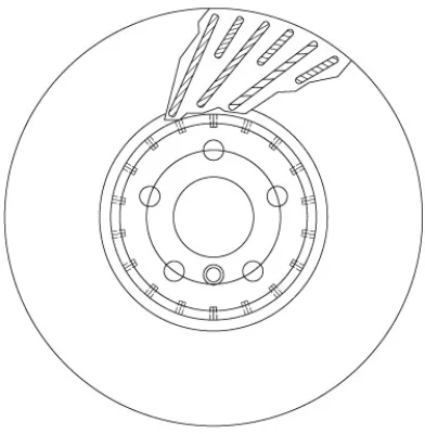 Тормозной диск TRW DF6890S