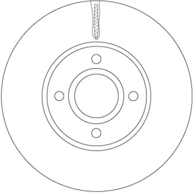 Тормозной диск TRW DF6898