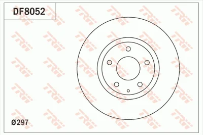 DF8052 TRW Тормозной диск