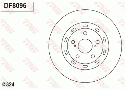 DF8096 TRW Тормозной диск