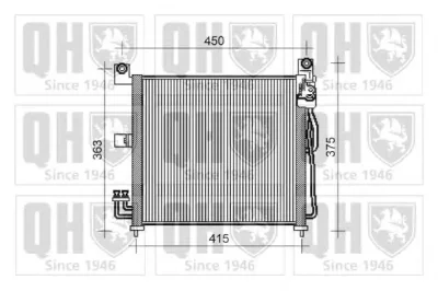 QCN437 QUINTON HAZELL Радиатор кондиционера