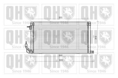 QCN46 QUINTON HAZELL Радиатор кондиционера