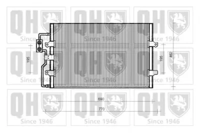 QCN49 QUINTON HAZELL Радиатор кондиционера