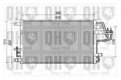 QCN517 QUINTON HAZELL Радиатор кондиционера