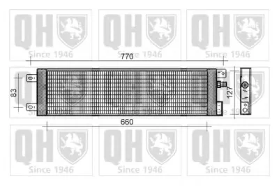 QCN543 QUINTON HAZELL Радиатор кондиционера