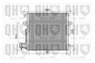 QCN600 QUINTON HAZELL Радиатор кондиционера