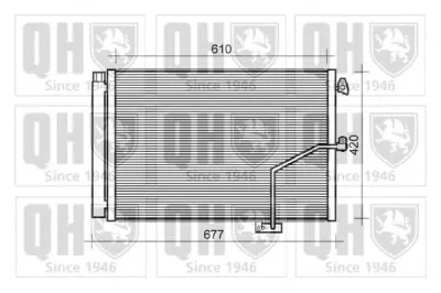 QCN601 QUINTON HAZELL Радиатор кондиционера