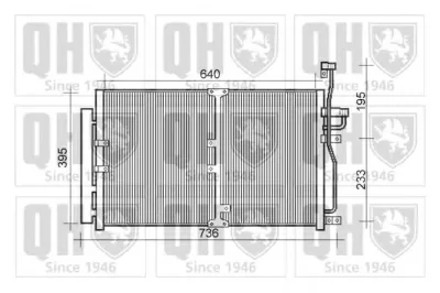 QCN609 QUINTON HAZELL Радиатор кондиционера