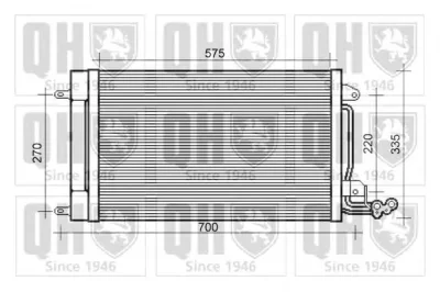 QCN621 QUINTON HAZELL Радиатор кондиционера
