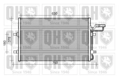 QCN632 QUINTON HAZELL Радиатор кондиционера