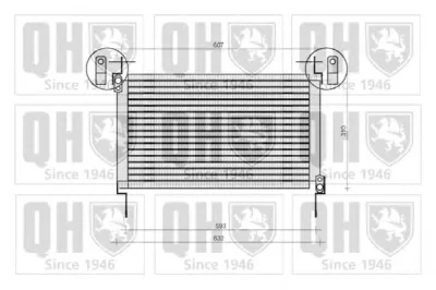 QCN87 QUINTON HAZELL Радиатор кондиционера