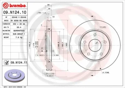 09.N124.11 A.B.S. Тормозной диск