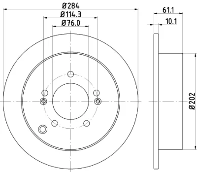 PCD10772 DON Тормозной диск