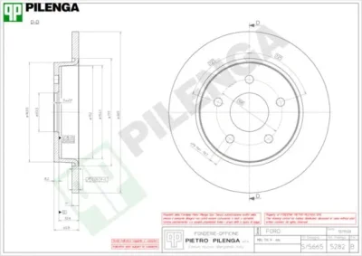 Тормозной диск PILENGA 5282
