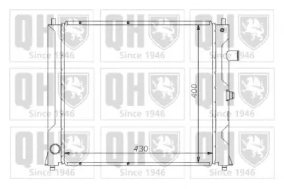 QER1367 QUINTON HAZELL Радиатор охлаждения двигателя