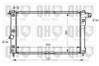 QER2379 QUINTON HAZELL Радиатор охлаждения двигателя