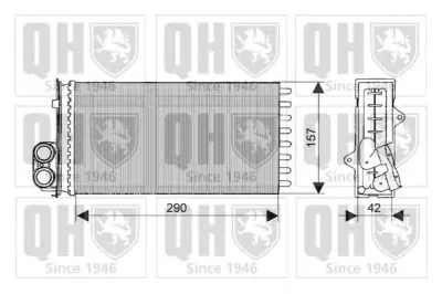 QHR2038 QUINTON HAZELL Радиатор отопителя салона