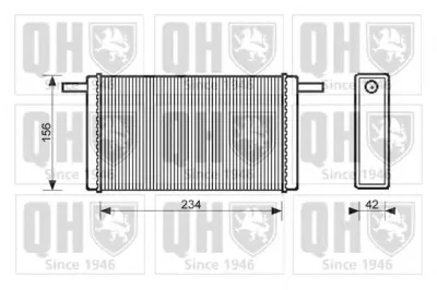 QHR2048 QUINTON HAZELL Радиатор отопителя салона