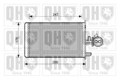 QHR2064 QUINTON HAZELL Радиатор отопителя салона