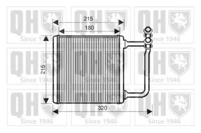 QHR2183 QUINTON HAZELL Радиатор отопителя салона