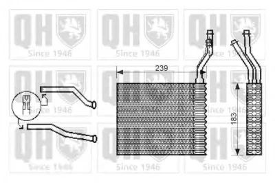 QHR2203 QUINTON HAZELL Радиатор отопителя салона