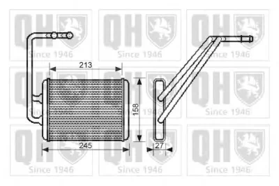 QHR2205 QUINTON HAZELL Радиатор отопителя салона