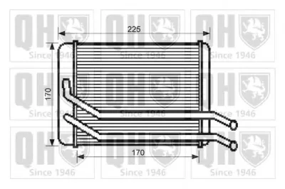 QHR2244 QUINTON HAZELL Радиатор отопителя салона