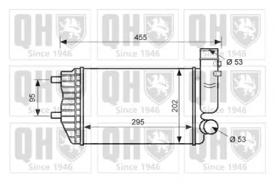 QIC103 QUINTON HAZELL Интеркулер (радиатор интеркулера)