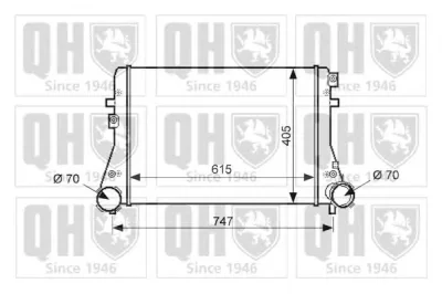QIC107 QUINTON HAZELL Интеркулер (радиатор интеркулера)