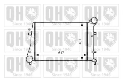 QIC127 QUINTON HAZELL Интеркулер (радиатор интеркулера)