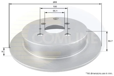 ADC01104 COMLINE Тормозной диск