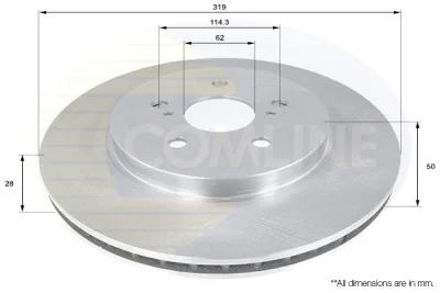 Тормозной диск COMLINE ADC01158V