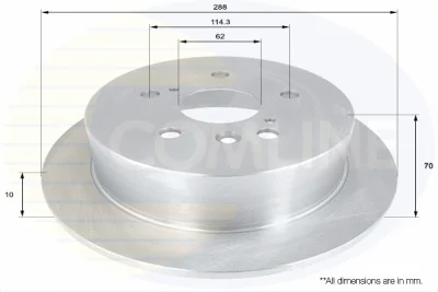 ADC01159 COMLINE Тормозной диск