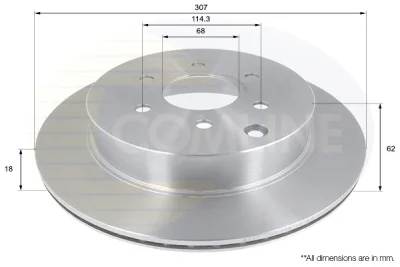 Тормозной диск COMLINE ADC0282V